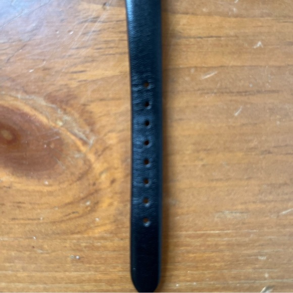 Kate Spade Poppy Woman’s Holland Watch Red Gold Black Leather Strap - Picture 9 of 15